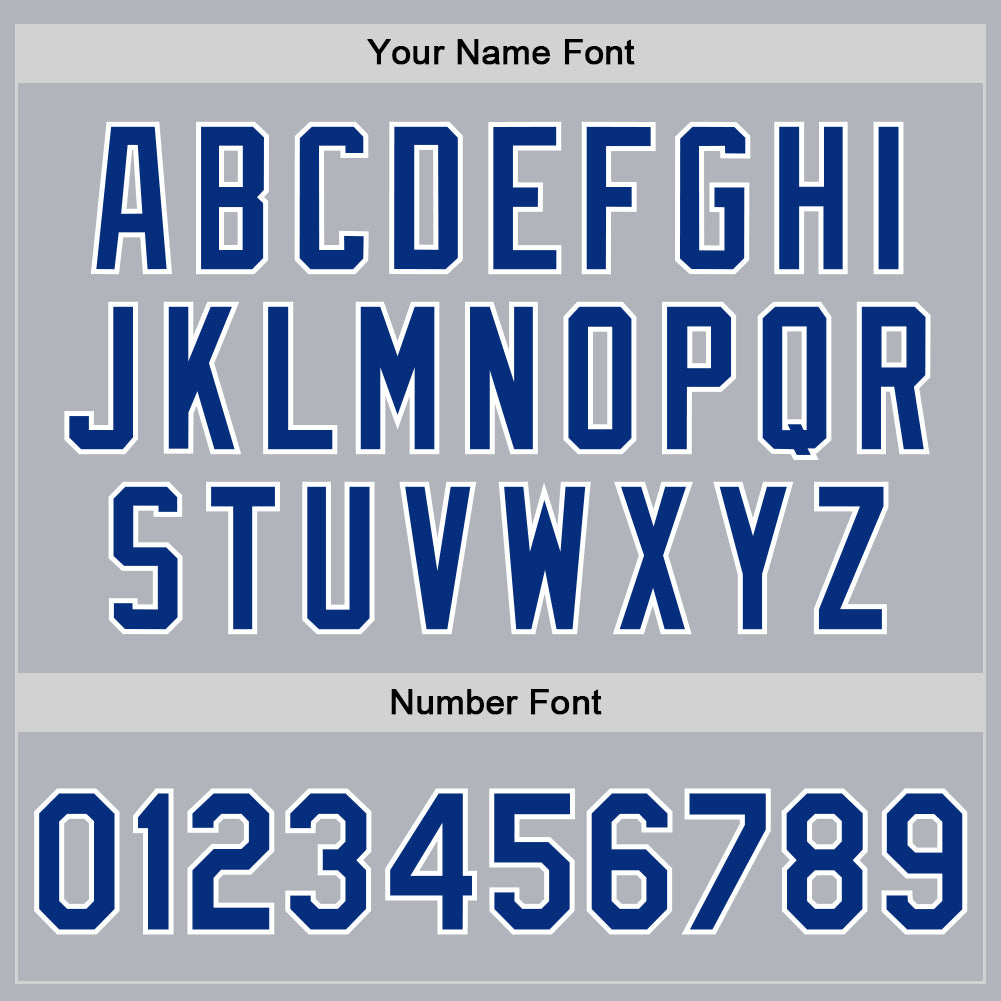 Custom Gray Royal-White Bomber Full-Snap Varsity Faux Leather Letterman Jacket