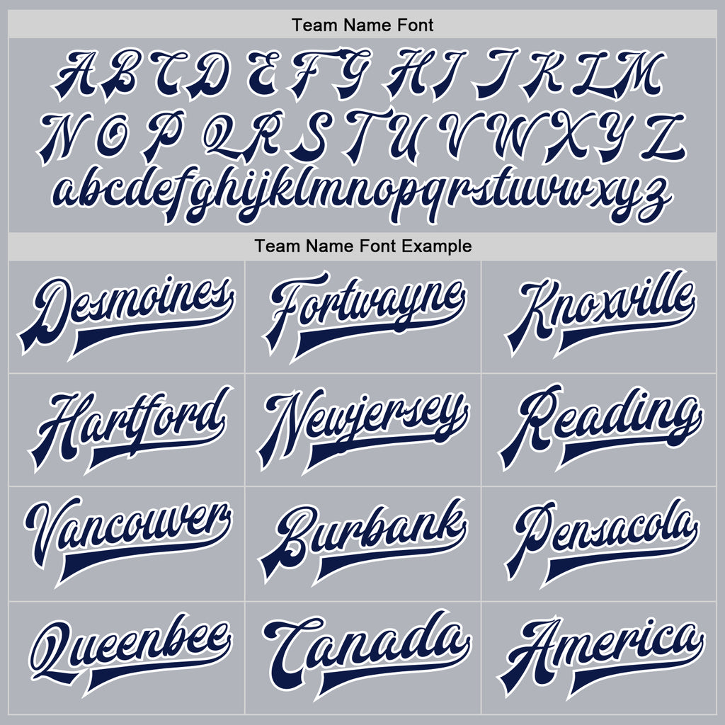 Custom Gray Navy-White Bomber Full-Snap Varsity Faux Leather Letterman Jacket