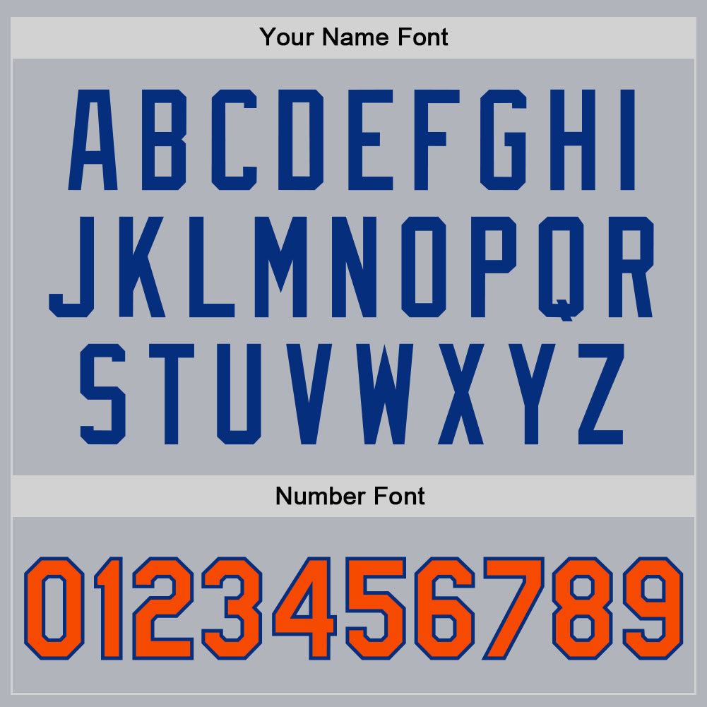 Custom Gray Orange-Royal Bomber Full-Snap Varsity Faux Leather Letterman Jacket