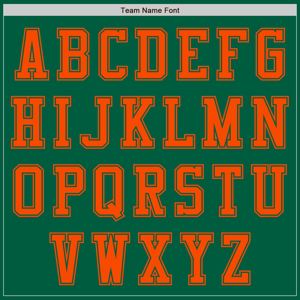 Custom Kelly Green Orange Authentic Baseball Jersey