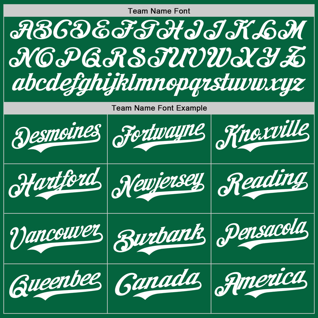 Custom Kelly Green White-Yellow Authentic Baseball Jersey