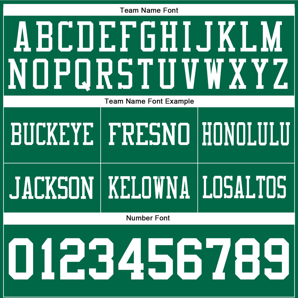 Custom Kelly Green White Authentic Football Jersey
