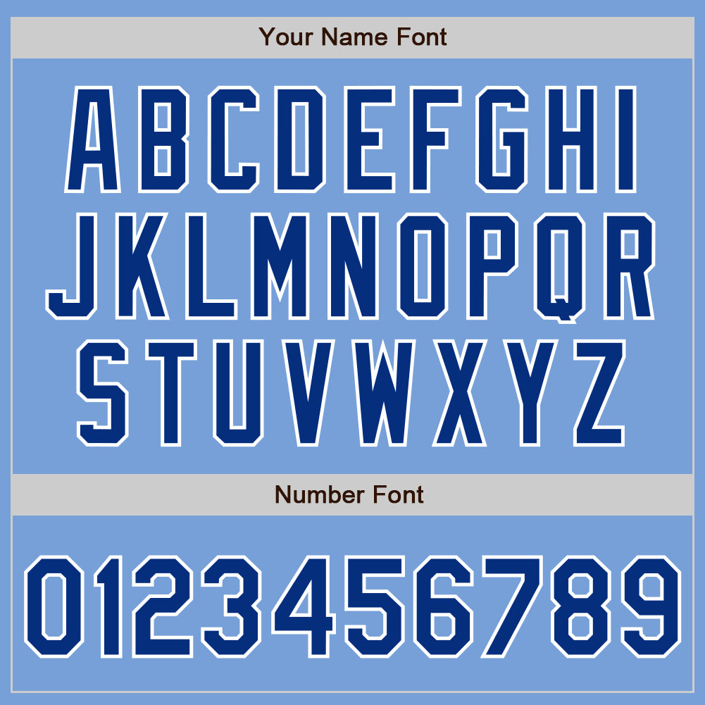 Custom Stitched Light Blue Royal-White Baseball Pullover Sweatshirt Hoodie