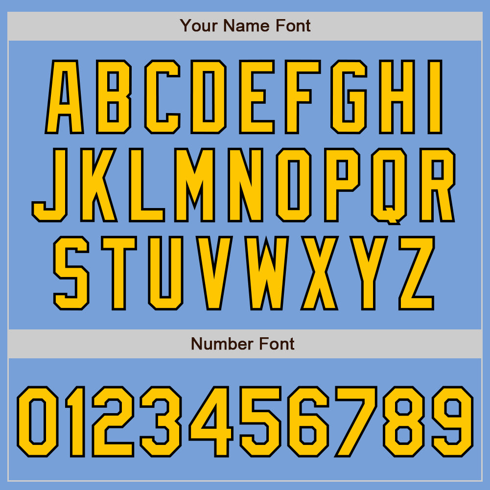 Custom Stitched Light Blue Yellow-Black Baseball Pullover Sweatshirt Hoodie