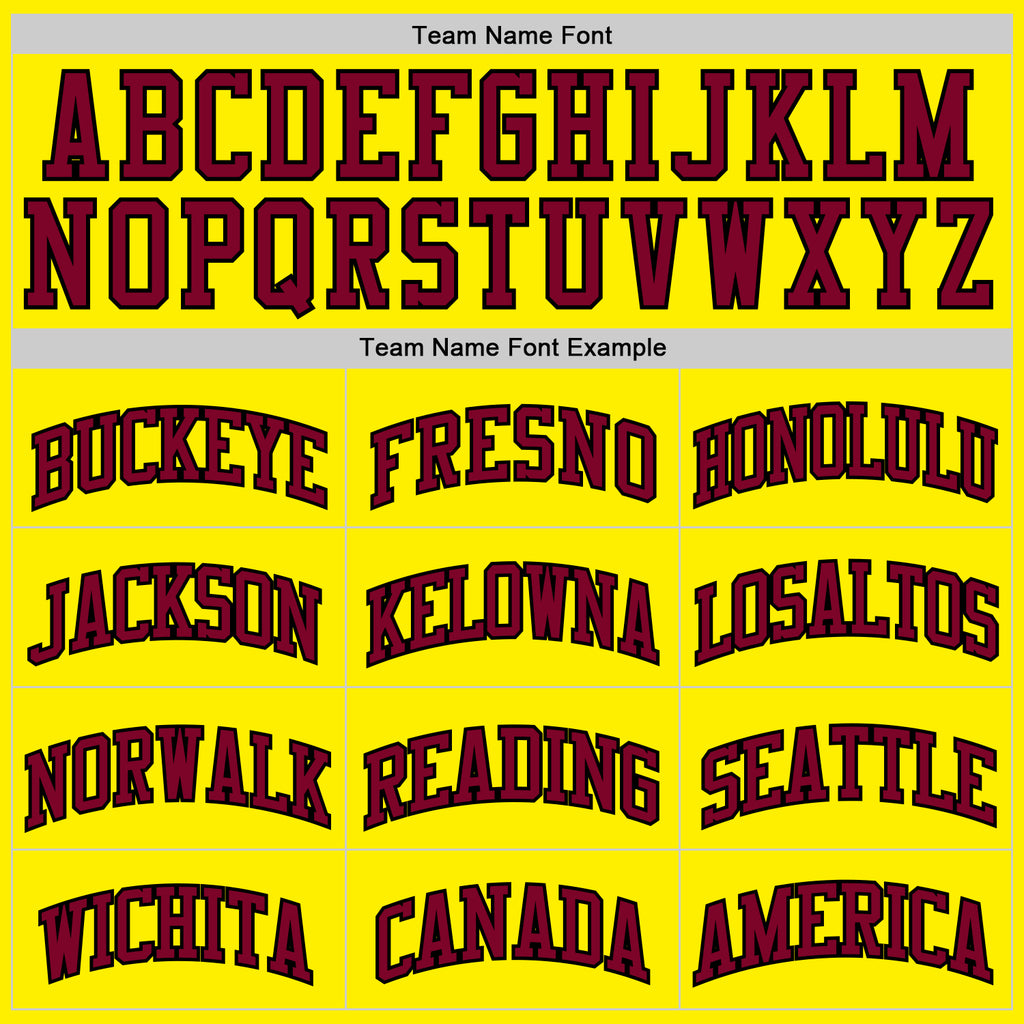 Custom Light Yellow Maroon-Black Authentic Basketball Jersey