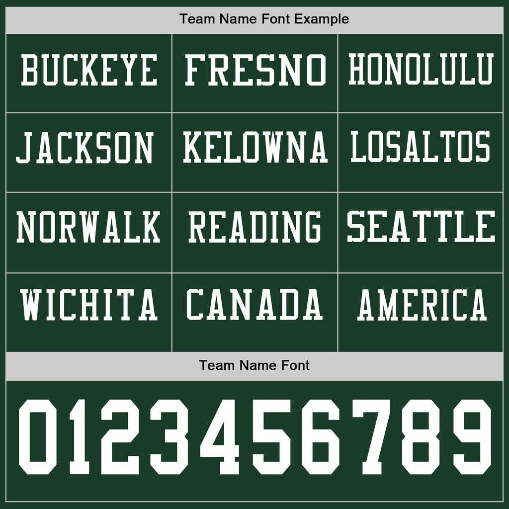 Custom Green White Long Sleeve Authentic Football Jersey