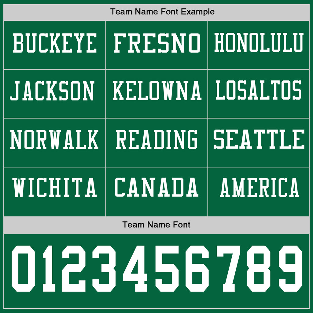 Custom Kelly Green White Long Sleeve Authentic Football Jersey