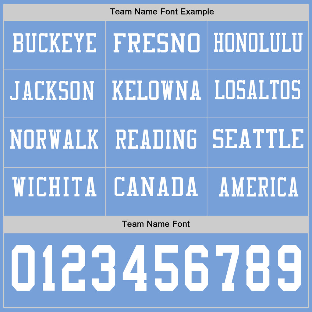 Custom Light Blue White Long Sleeve Authentic Football Jersey
