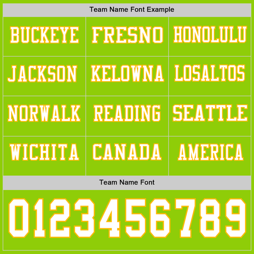 Custom Neon Green White-Gold Long Sleeve Authentic Football Jersey