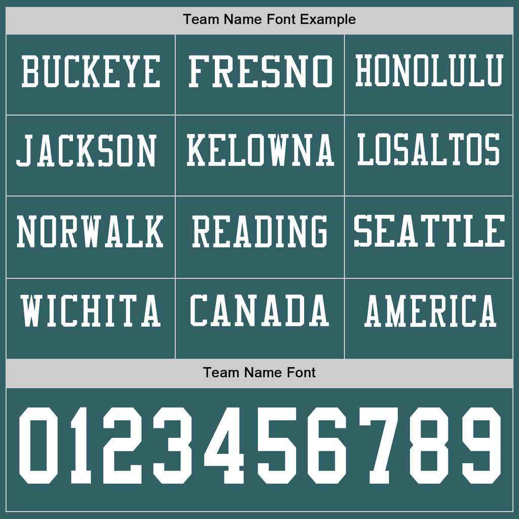 Custom Midnight Green White Long Sleeve Authentic Football Jersey