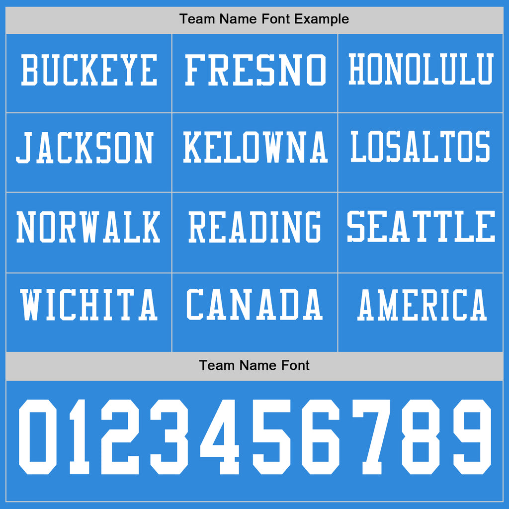 Custom Powder Blue White Long Sleeve Authentic Football Jersey
