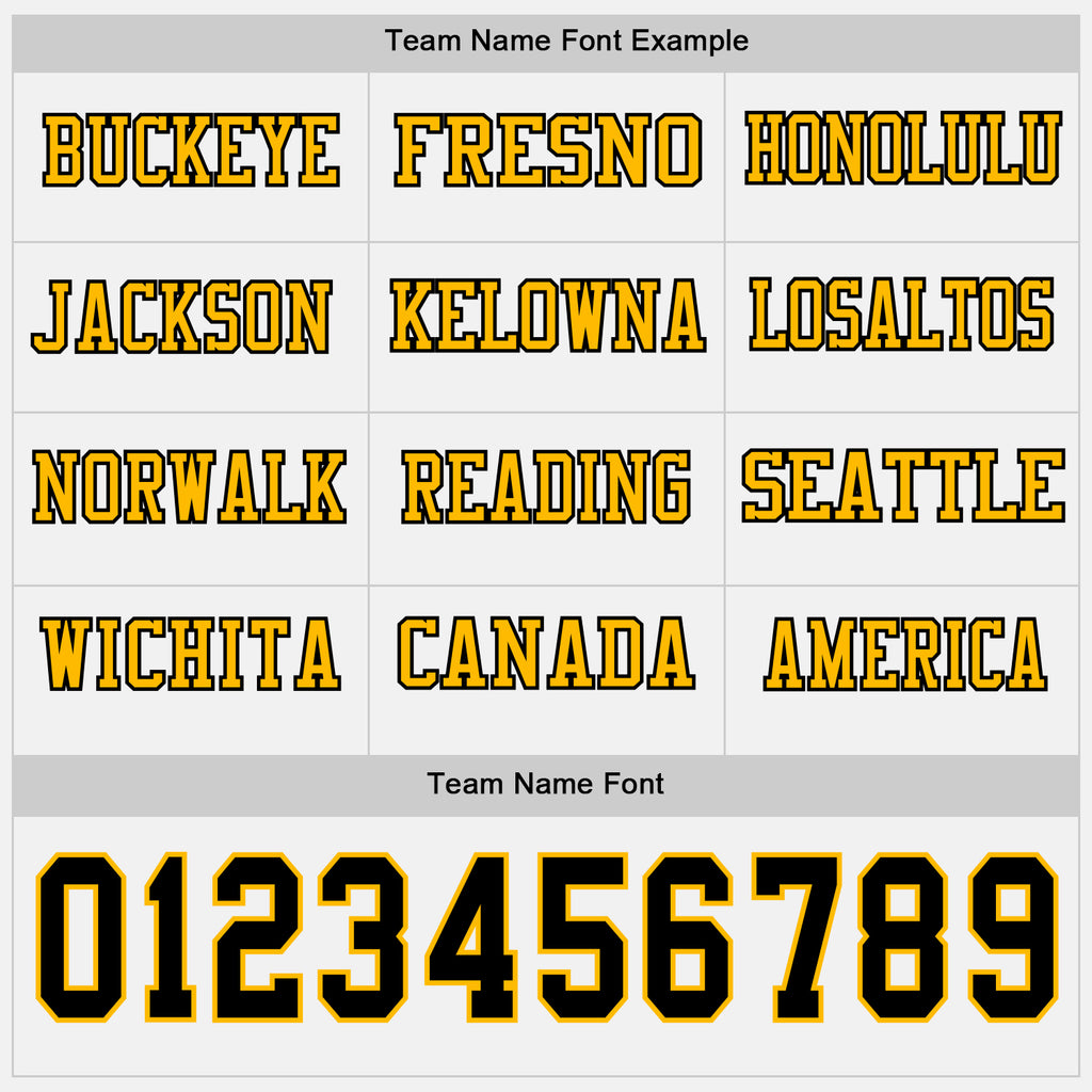 Custom White Black-Gold Long Sleeve Authentic Football Jersey