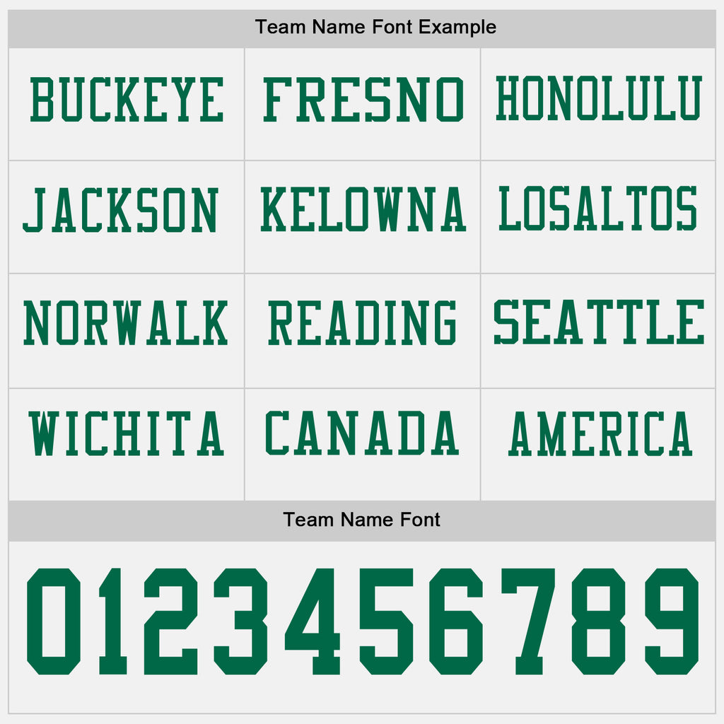 Custom White Kelly Green Long Sleeve Authentic Football Jersey