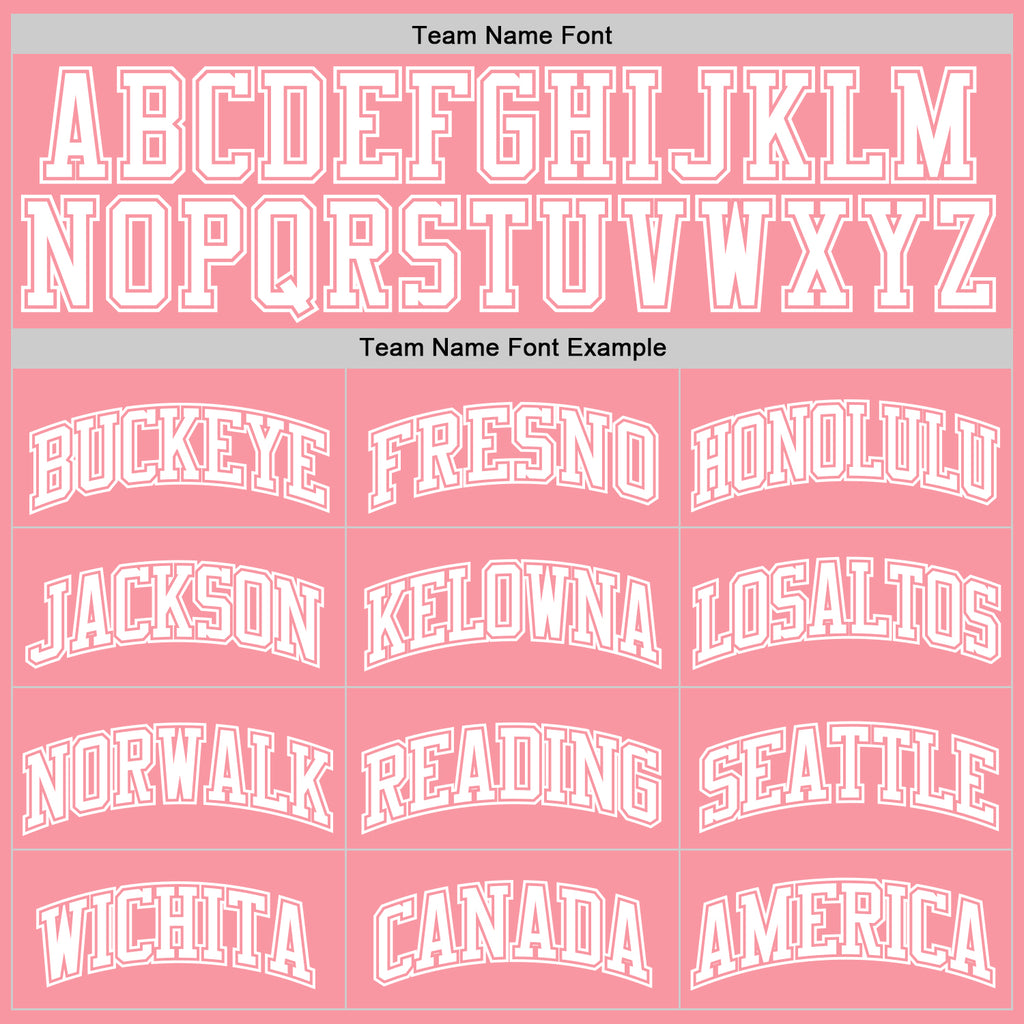 Custom Medium Pink White Authentic Basketball Jerse