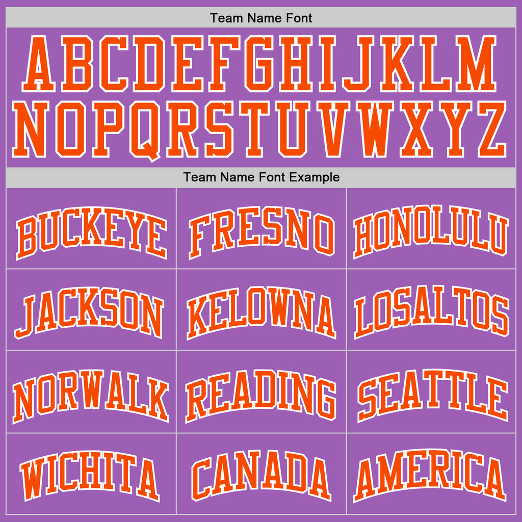 Custom Medium Purple Orange-White Authentic Basketball Jersey