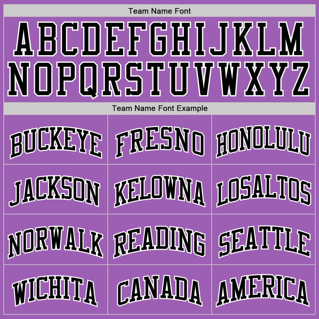 Custom Medium Purple Black-White Authentic Basketball Jerse