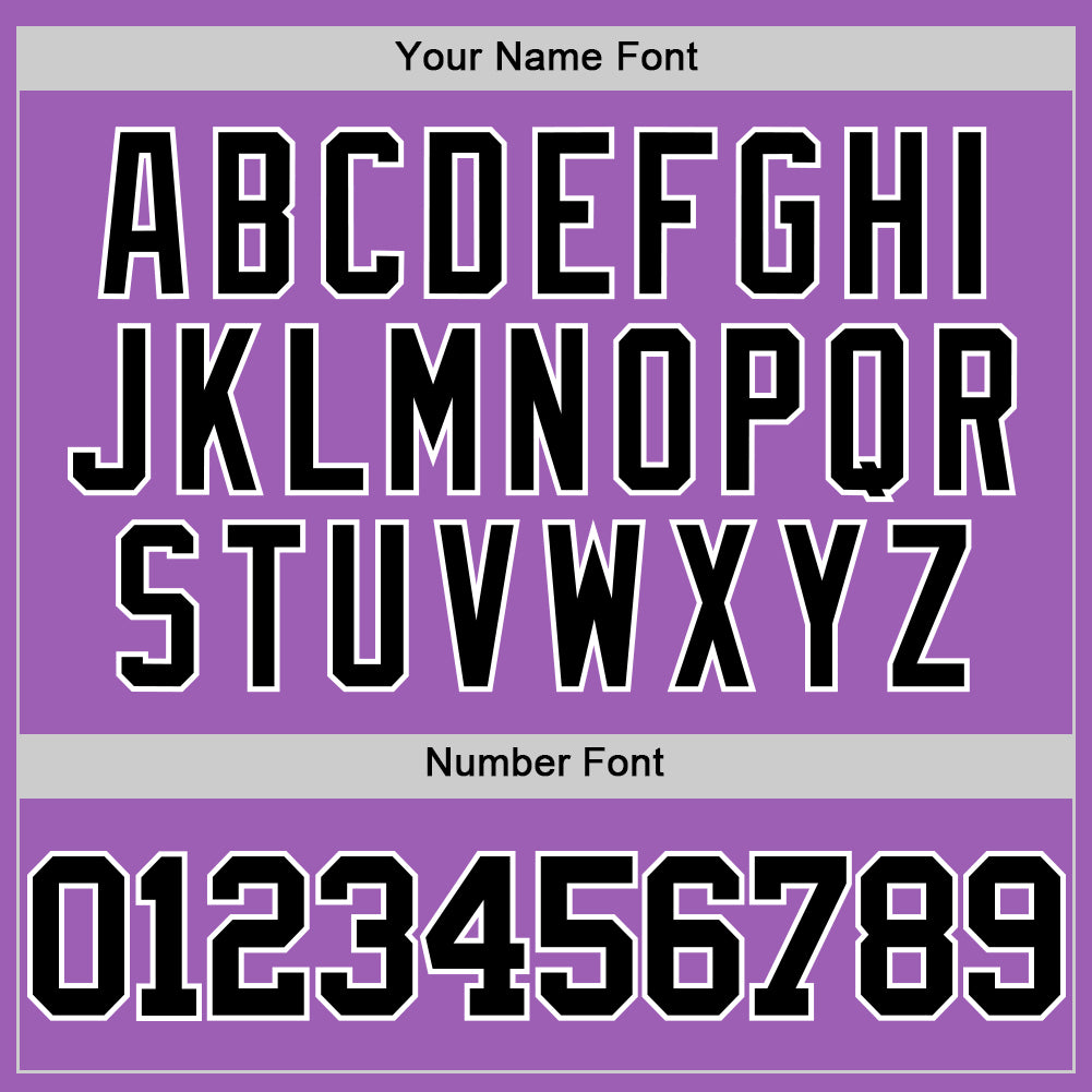 Custom Medium Purple Black-White Authentic Basketball Jerse
