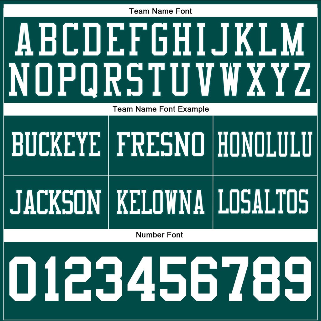 Custom Midnight Green White Authentic Football Jersey