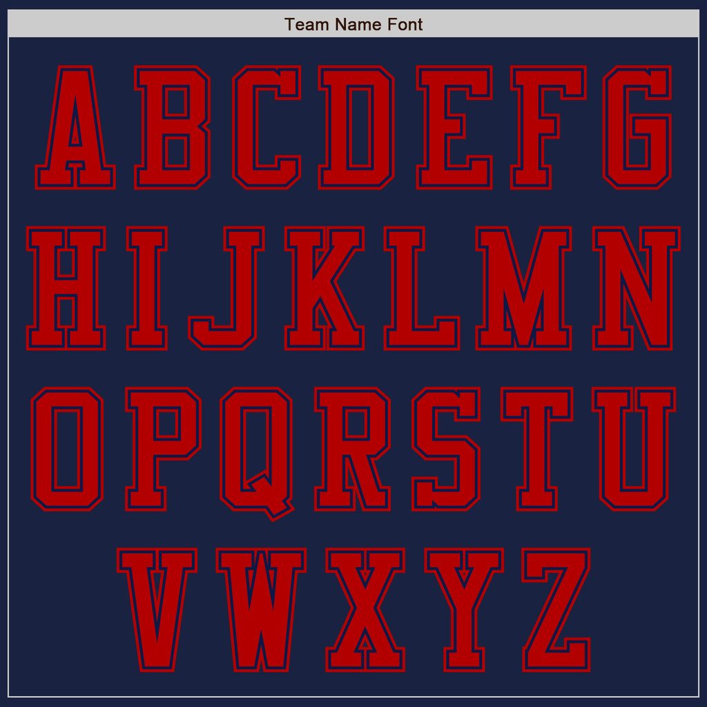 Custom Navy Red Authentic Baseball Jersey