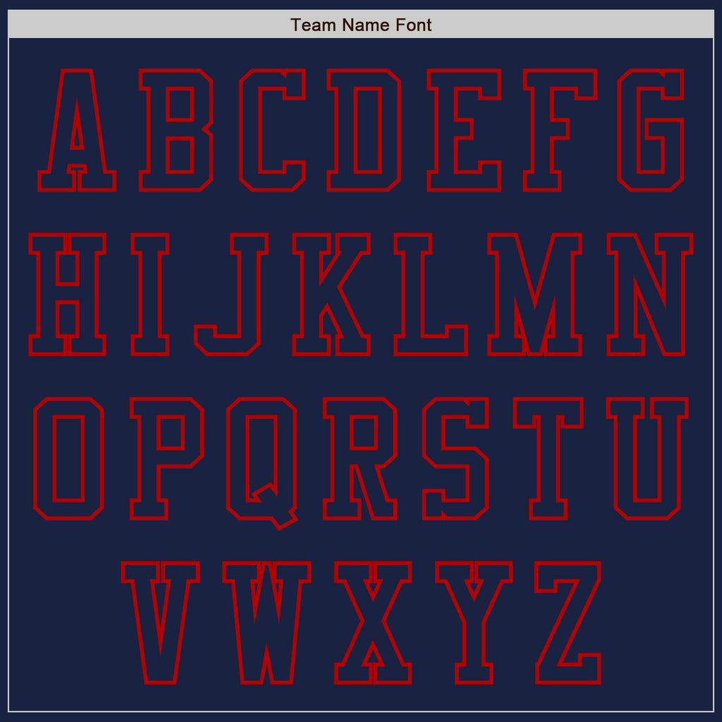 Custom Navy Red Authentic Baseball Jersey