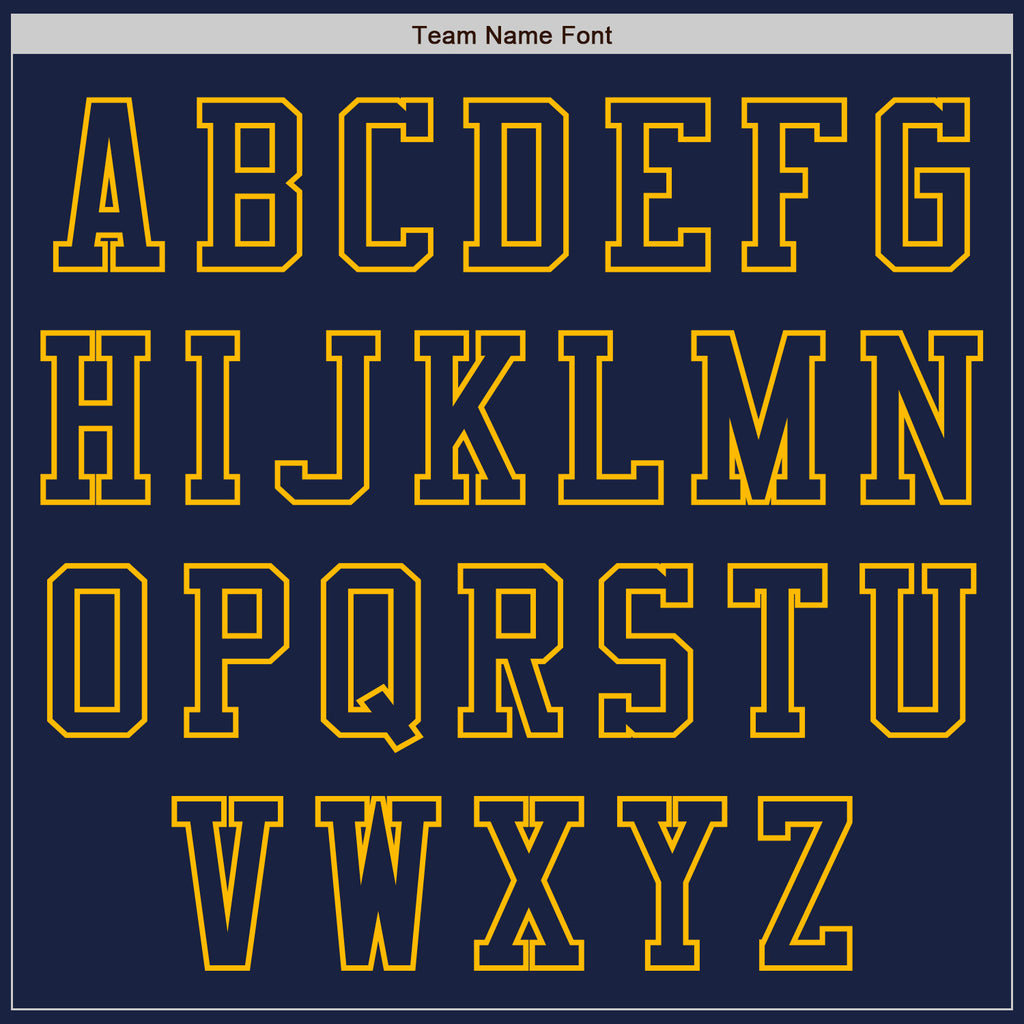 Custom Navy Gold Authentic Baseball Jersey