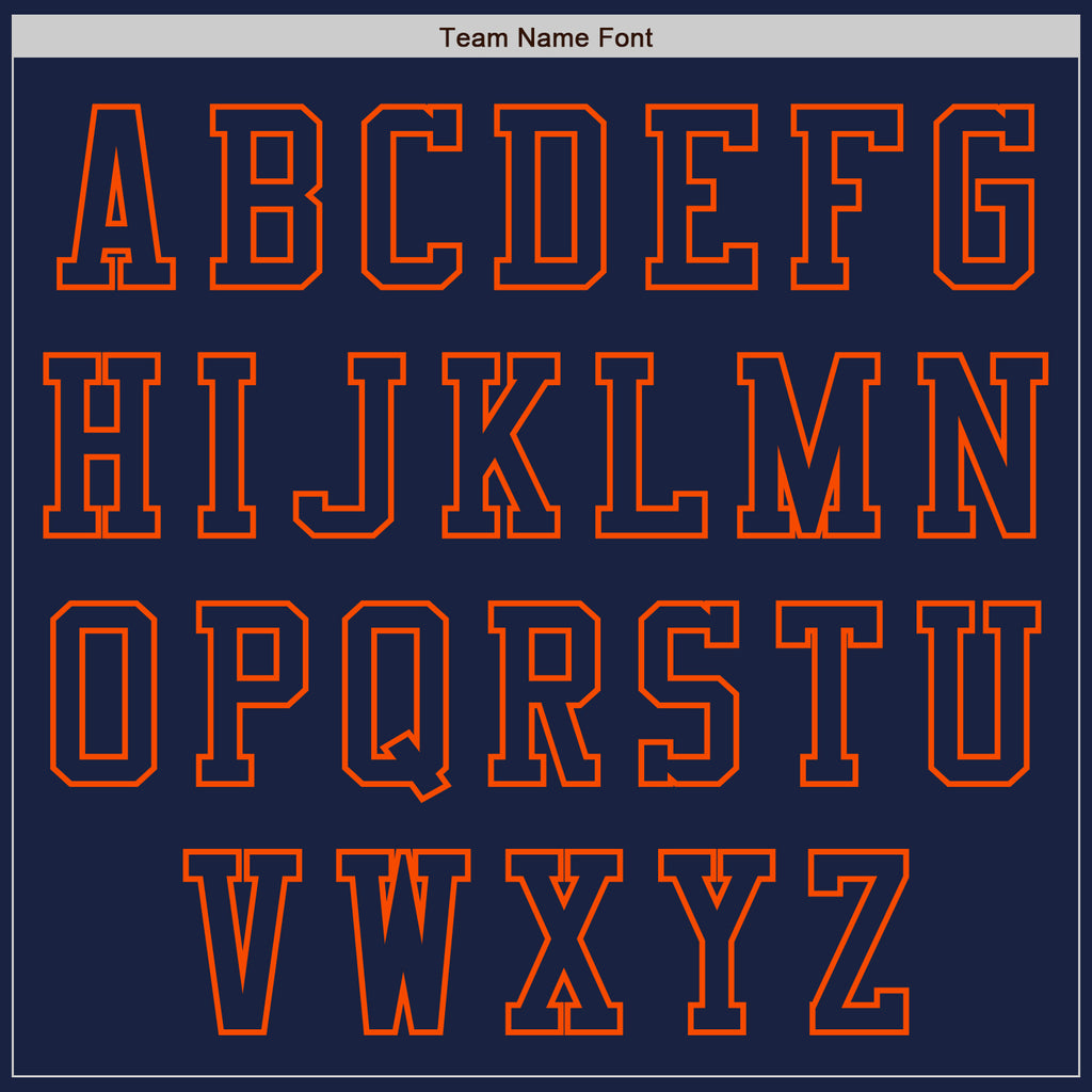 Custom Navy Orange Authentic Baseball Jersey