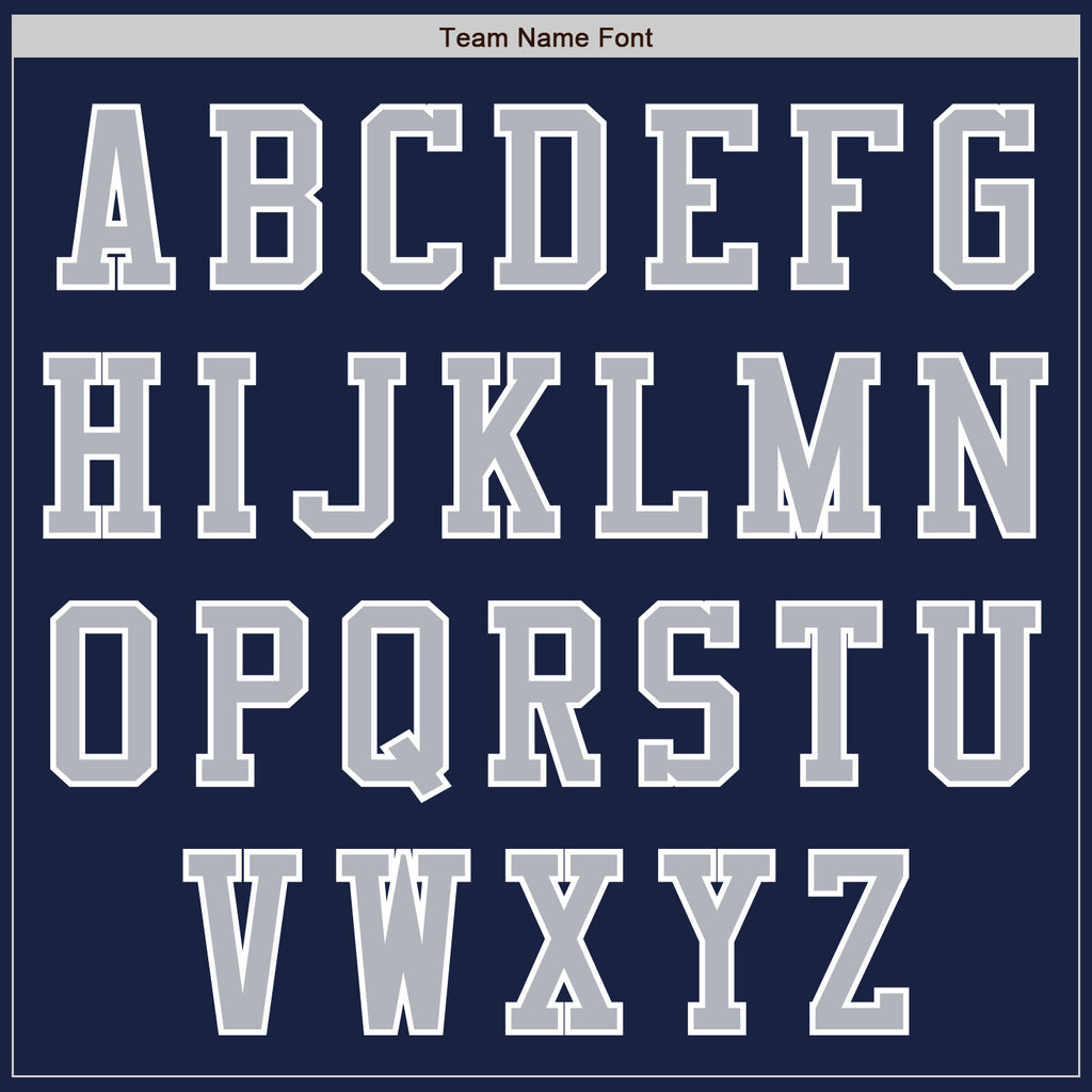 Custom Navy Gray-White Authentic Baseball Jersey