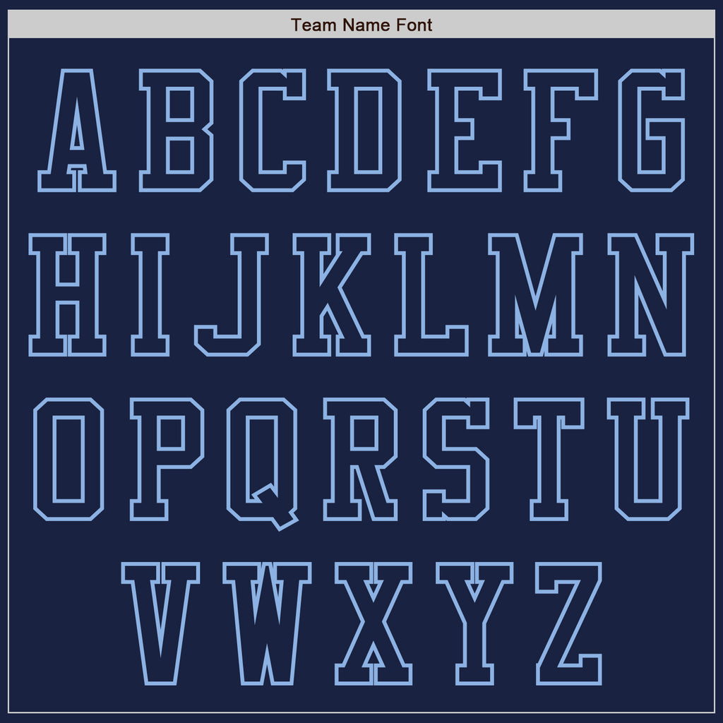 Custom Navy Light Blue Authentic Baseball Jersey