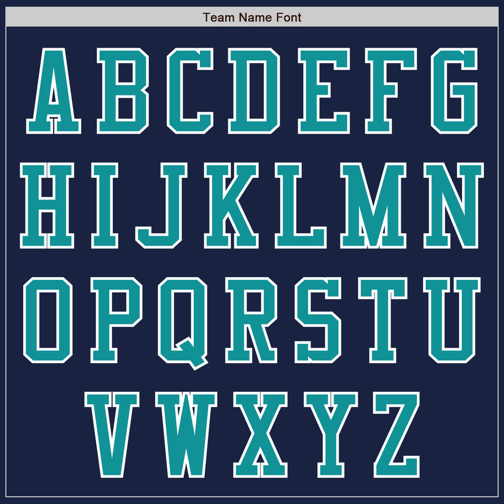 Custom Navy Teal-White Authentic Baseball Jersey
