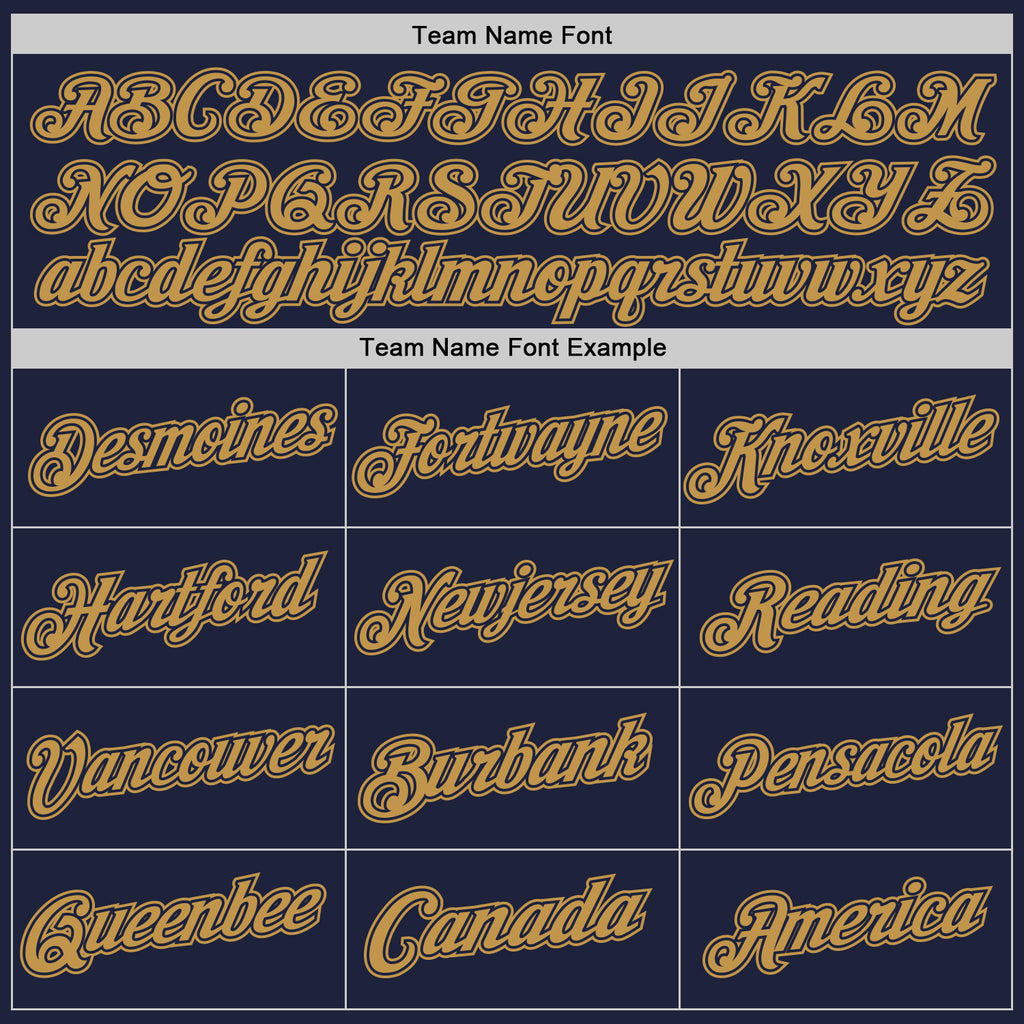 Custom Navy Old Gold Authentic Throwback Basketball Jersey