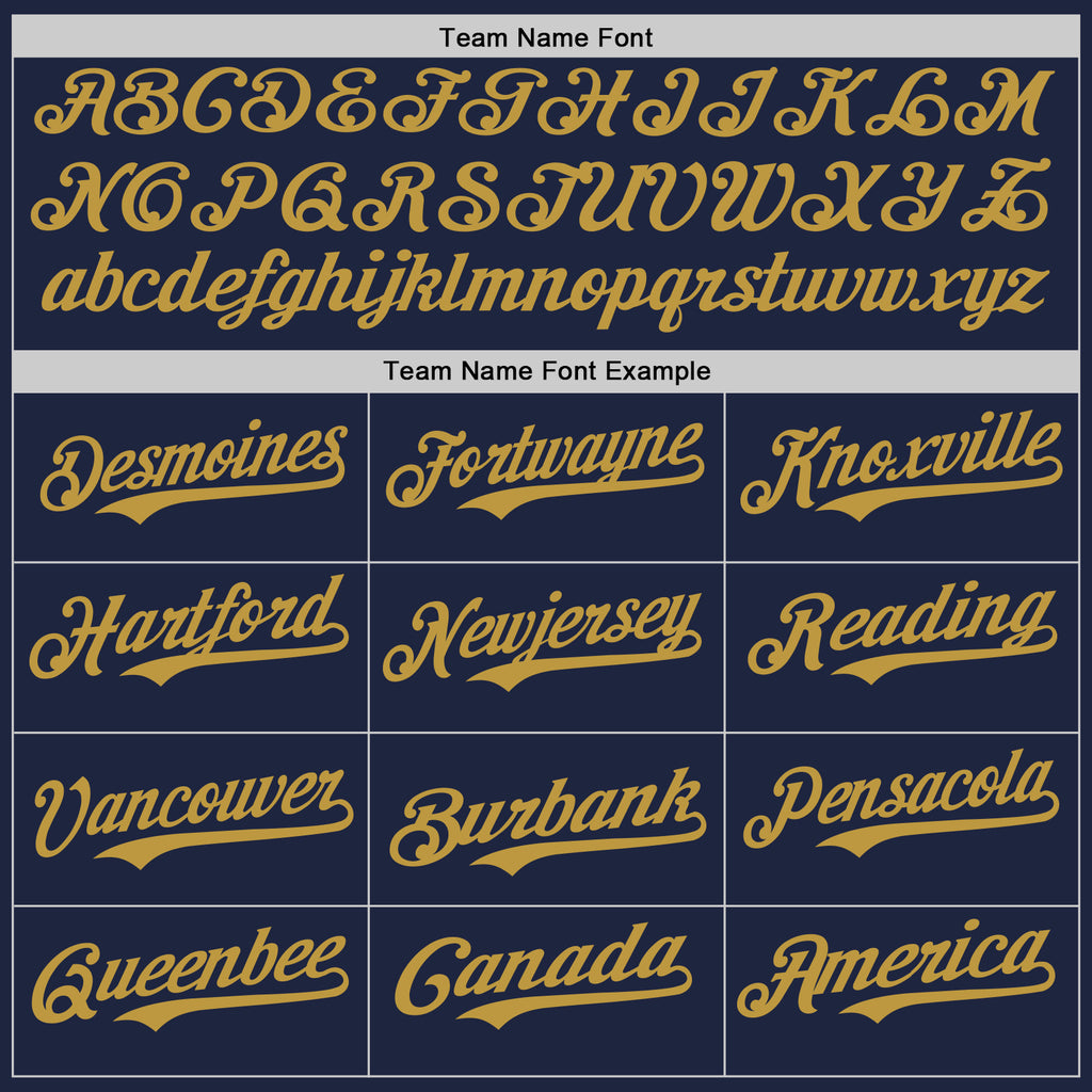 Custom Navy Old Gold Authentic Baseball Jersey