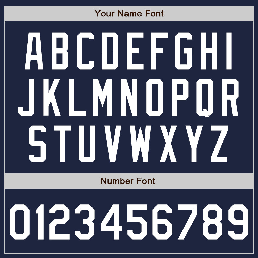 Custom Navy White-Red Authentic Baseball Jersey