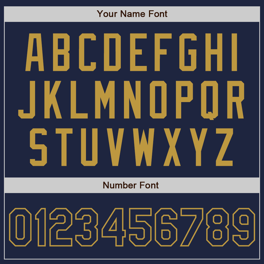 Custom Stitched Navy Old Gold Baseball Pullover Sweatshirt Hoodie