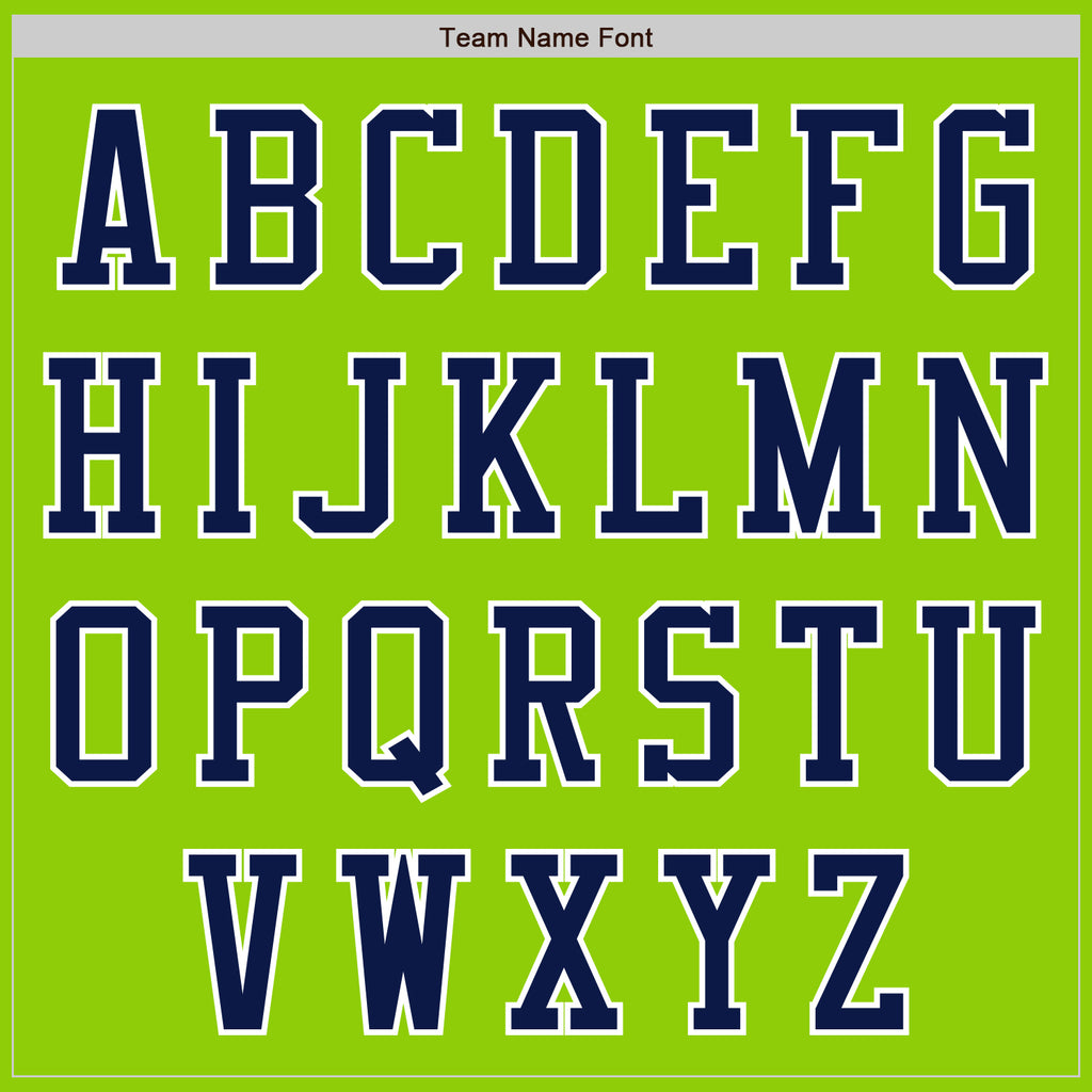 Custom Neon Green Navy-White Authentic Baseball Jersey