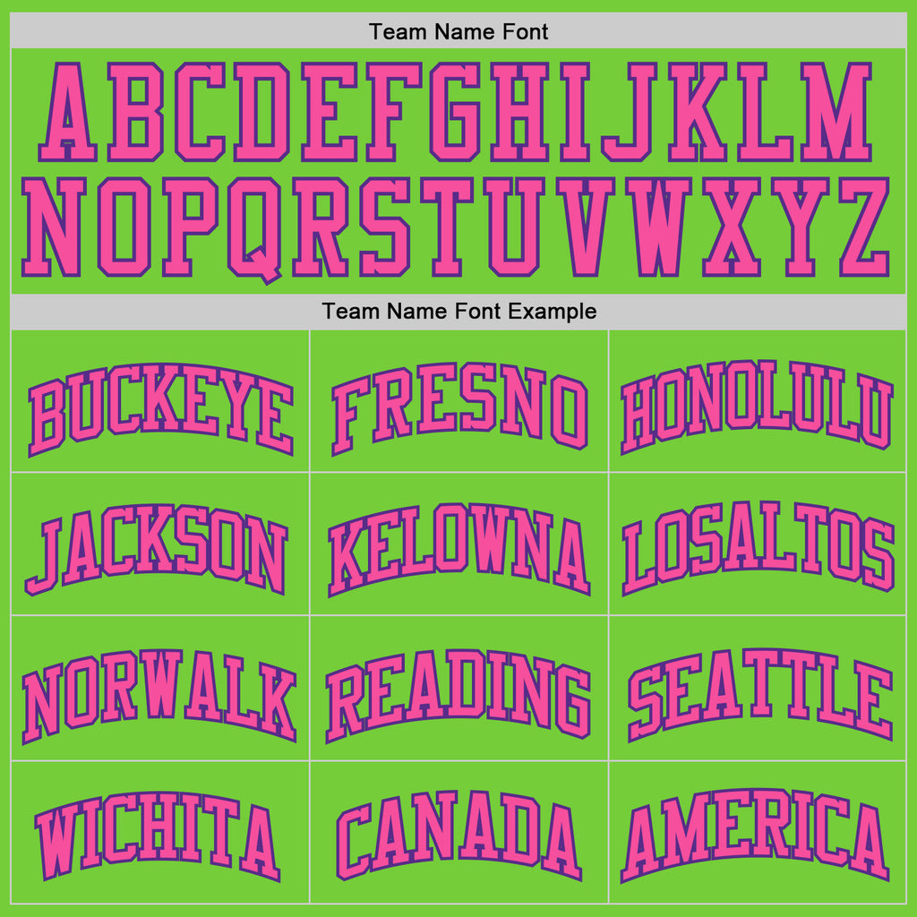 Custom Neon Green Pink-Purple Authentic Basketball Jersey
