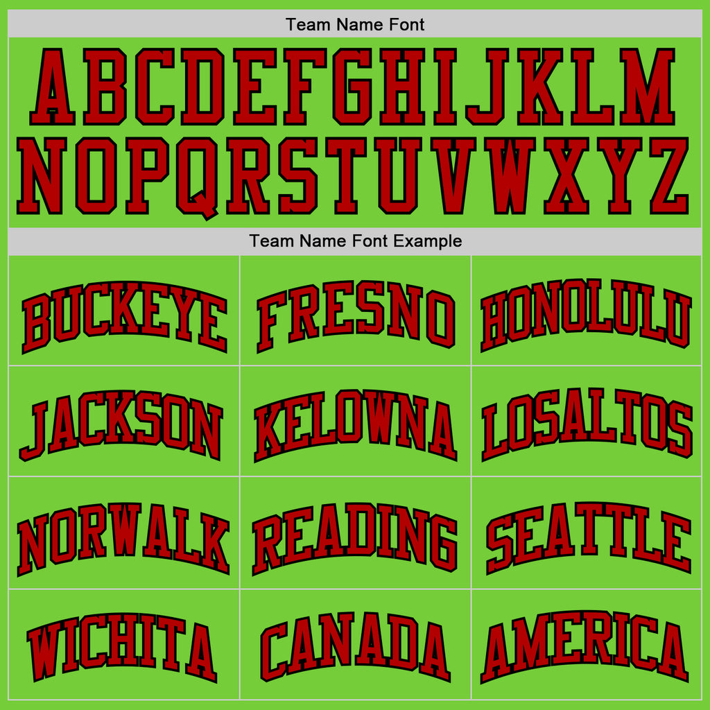 Custom Neon Green Red-Black Authentic Basketball Jersey