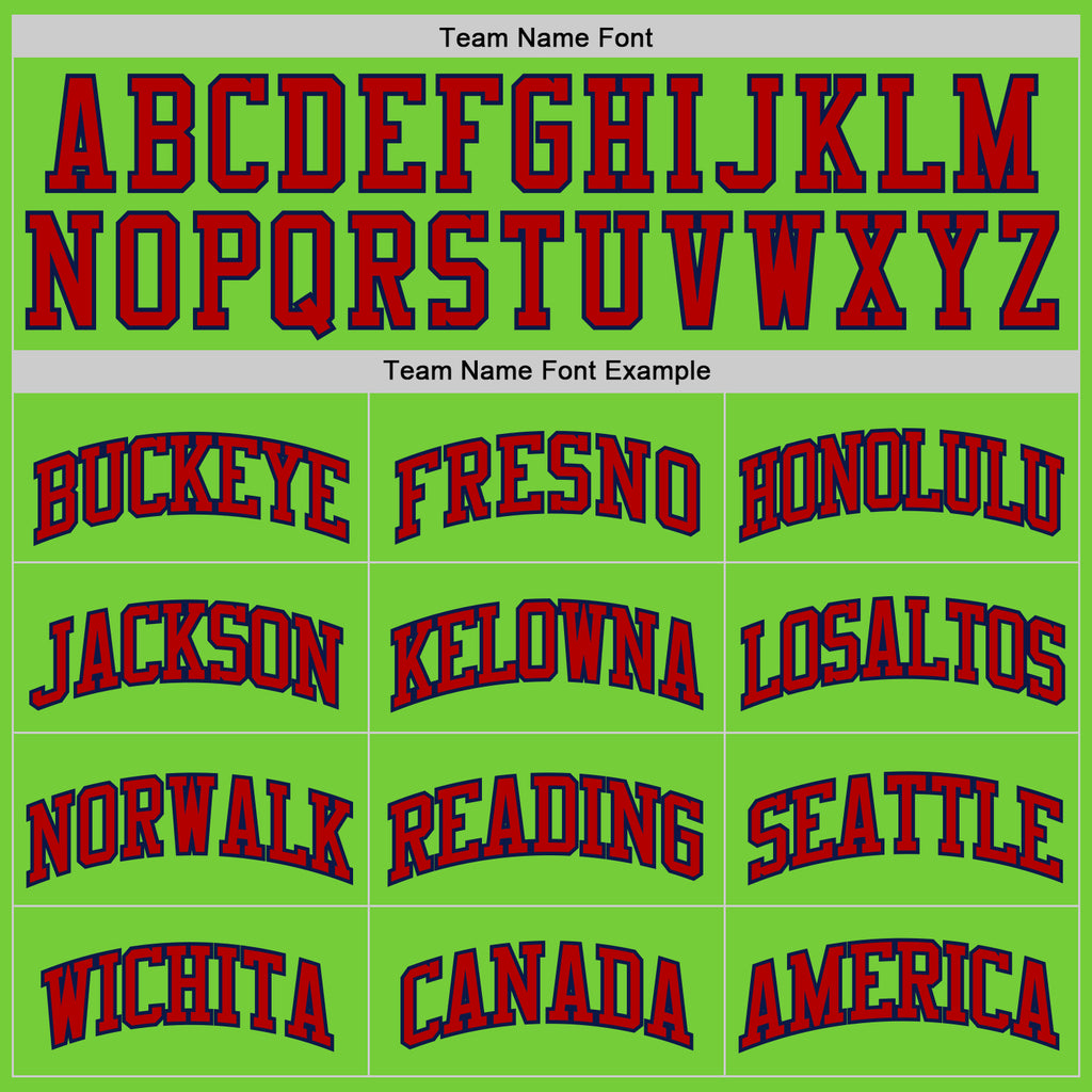 Custom Neon Green Red-Navy Authentic Basketball Jersey