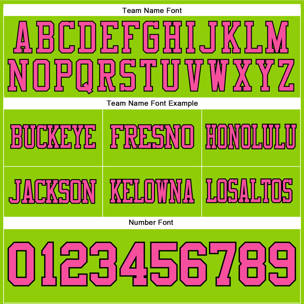 Custom Neon Green Pink-Black Authentic Football Jersey