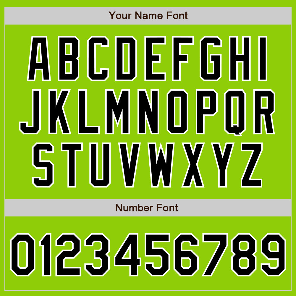 Custom Stitched Neon Green Black-White Baseball Pullover Sweatshirt Hoodie