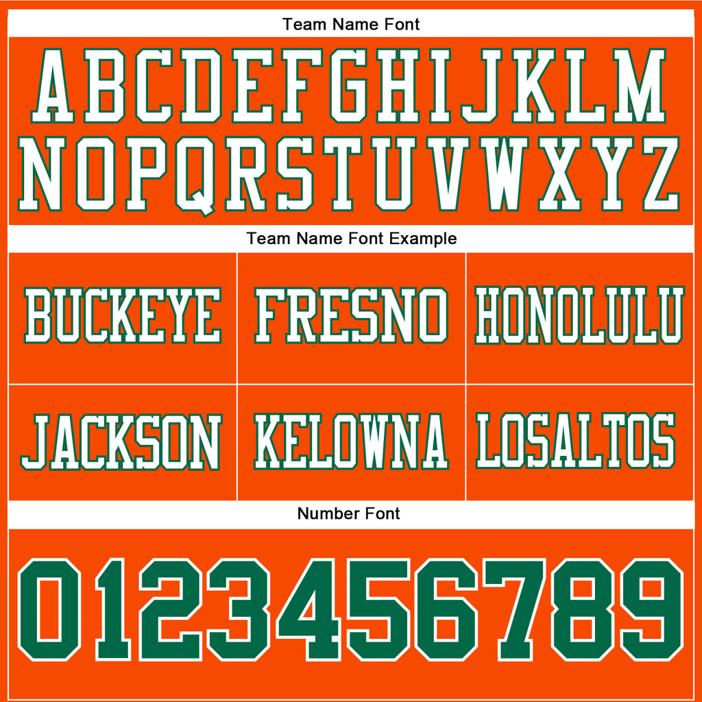 Custom Orange Kelly Green-White Mesh Authentic Football Jersey
