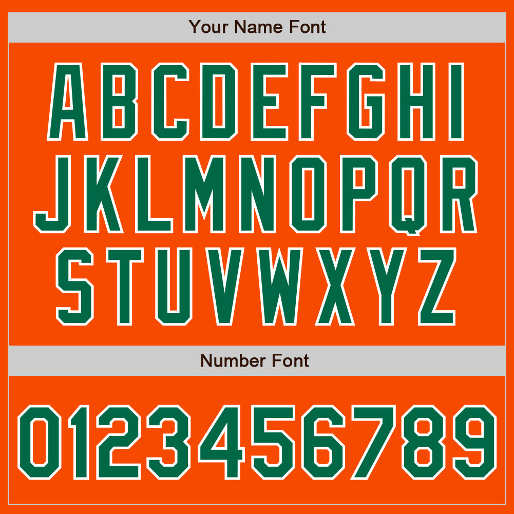 Custom Stitched Orange Kelly Green-White Baseball Pullover Sweatshirt Hoodie