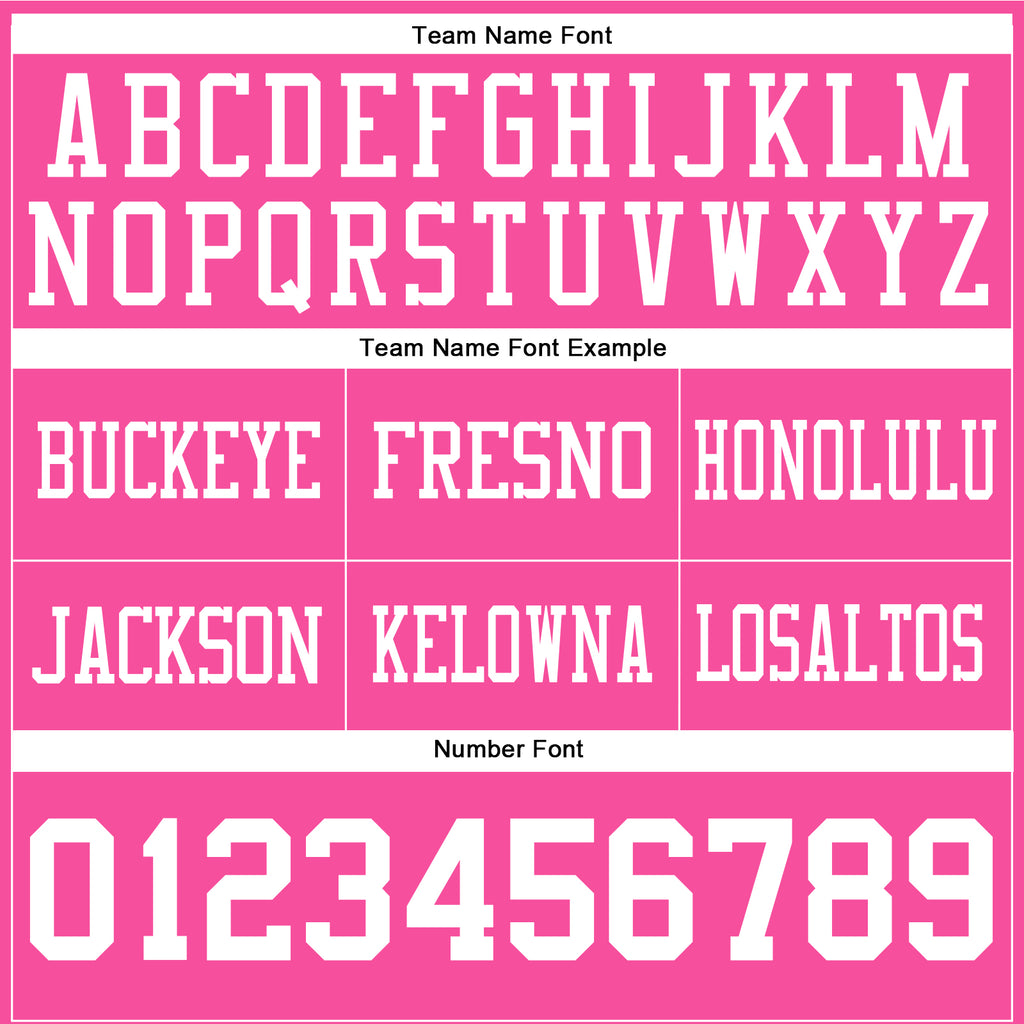 Custom Pink White Authentic Football Jersey