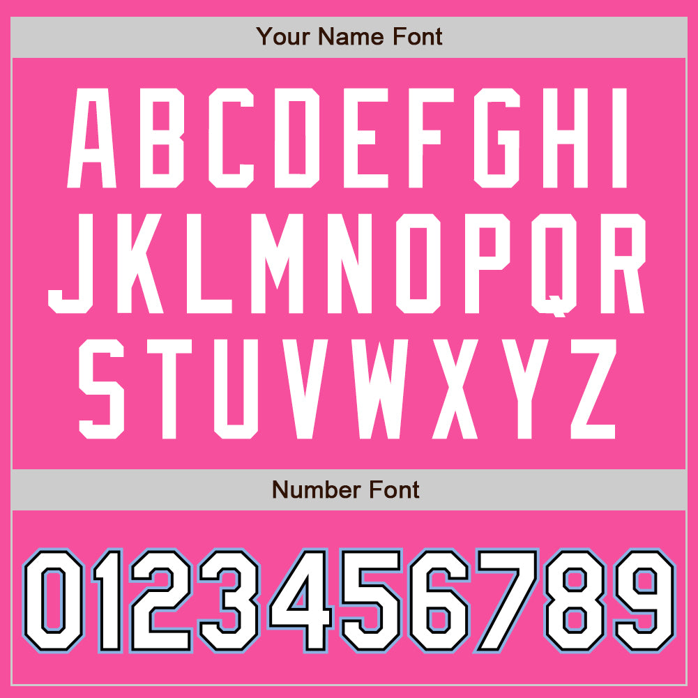 Custom Stitched Pink White Light Blue-Black Baseball Pullover Sweatshirt Hoodie