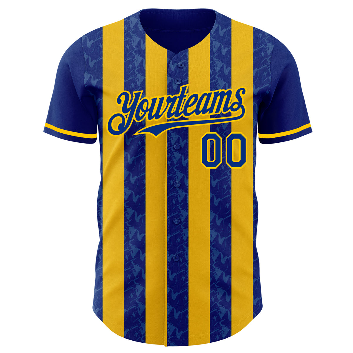 Custom Classic Vertical Stripe Fluid Liquid Texture Authentic Baseball ...