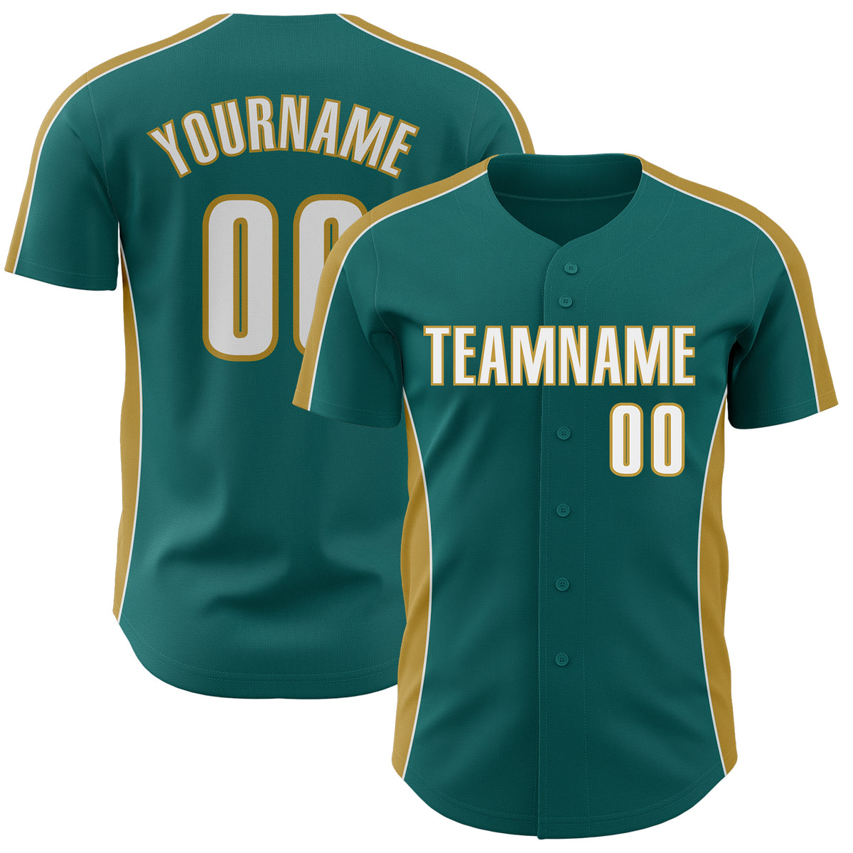 Custom Classic Color Block Side Panel Stripe Authentic Baseball Jersey ...