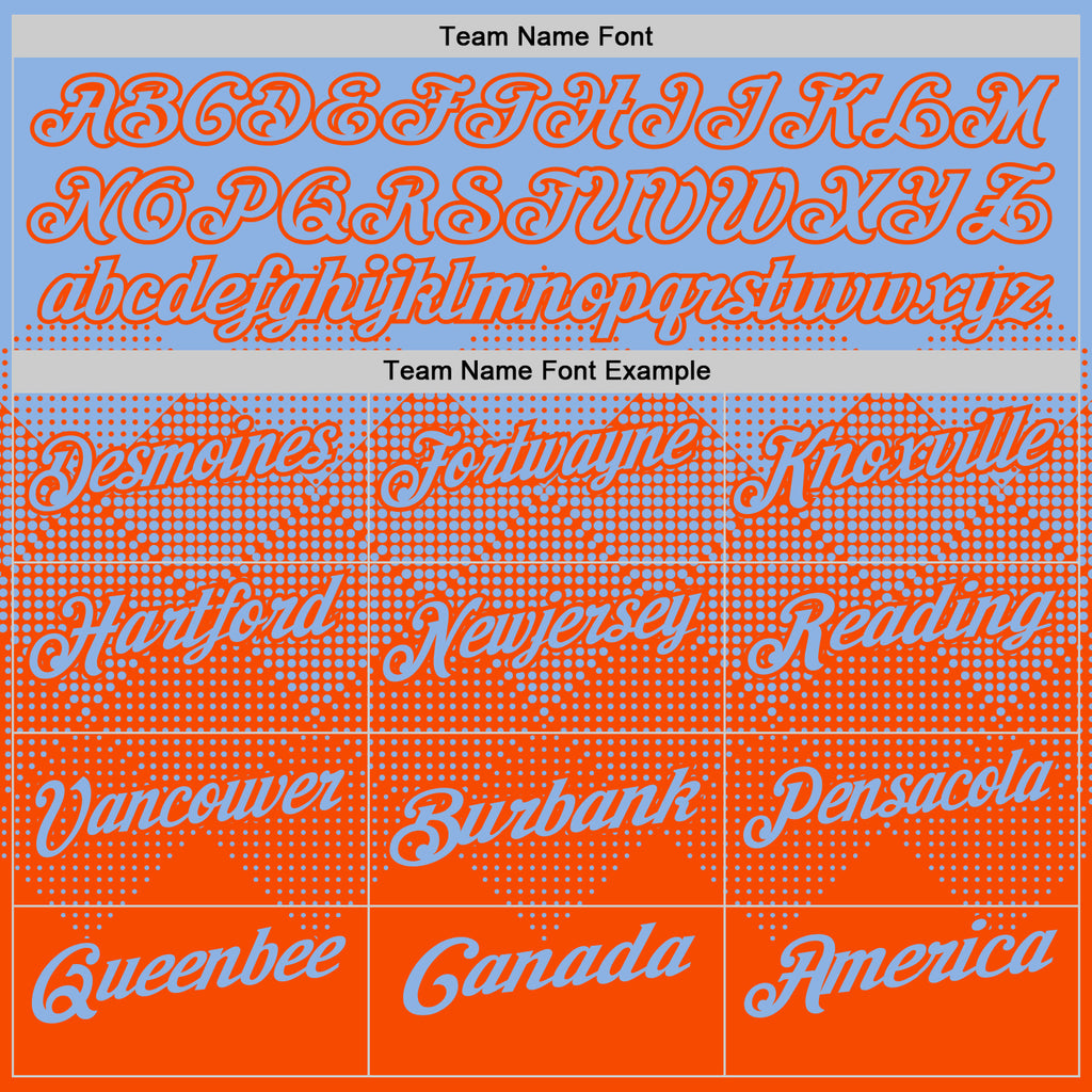 Custom Light Blue Orange 3D Gradient Square Shape Performance Polo Shirt