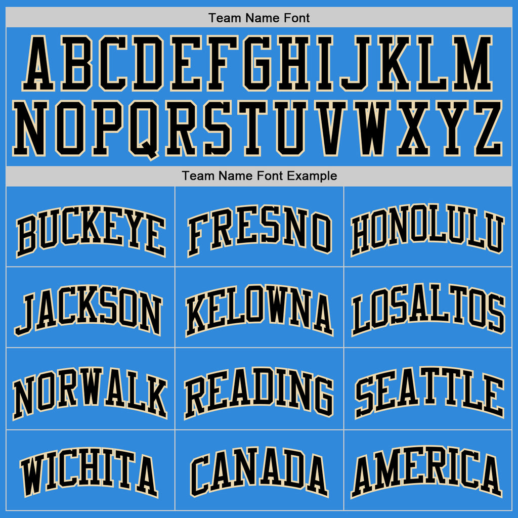 Custom Powder Blue Black-Cream Authentic Basketball Jersey