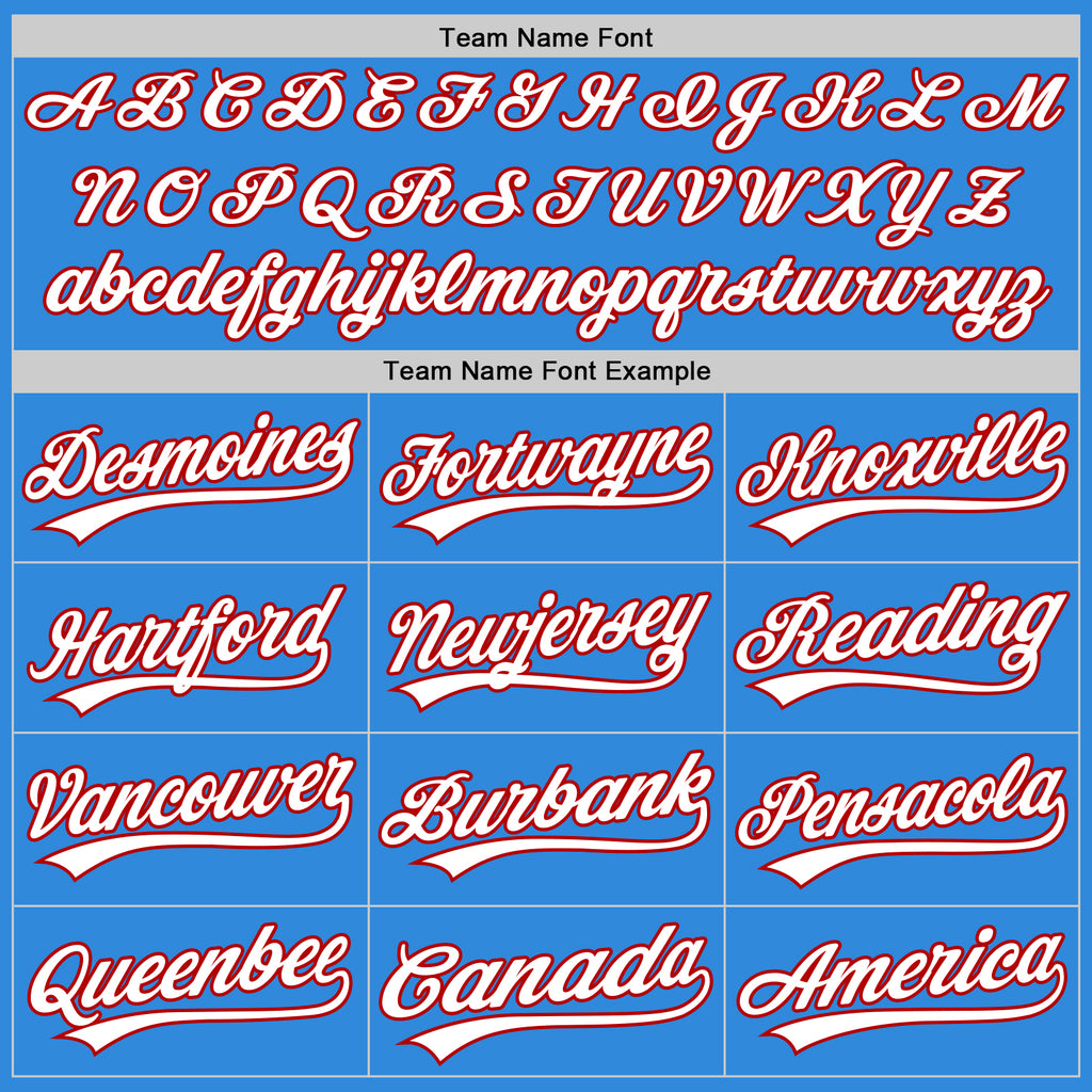 Custom Stitched Powder Blue White-Red Baseball Pullover Sweatshirt Hoodie