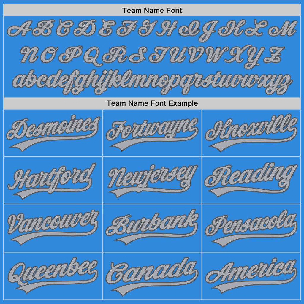 Custom Stitched Powder Blue Gray-Steel Gray Baseball Pullover Sweatshirt Hoodie