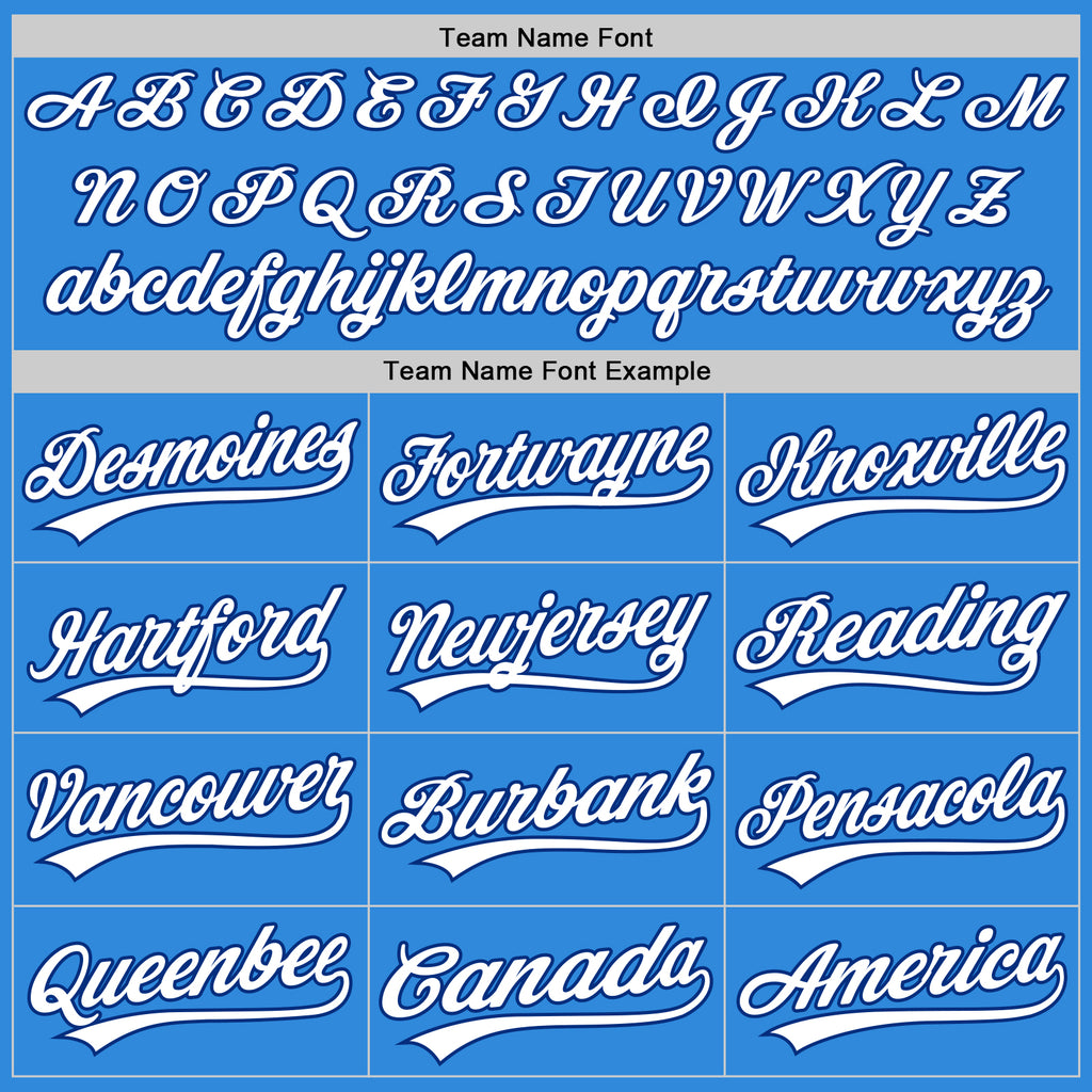 Custom Stitched Powder Blue White-Royal Baseball Pullover Sweatshirt Hoodie